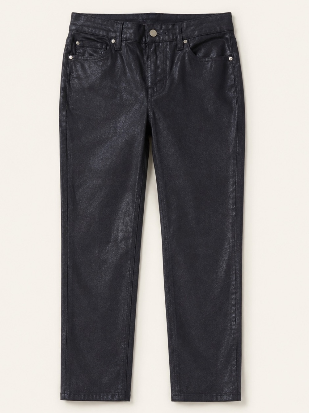 NWOT Talbots Metallic Slim Straight Jeans Size 10
